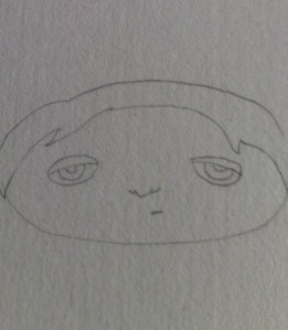 doll making 3 sketching boy face detail